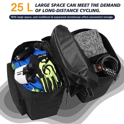 Rear Seat Double Pannier 25L